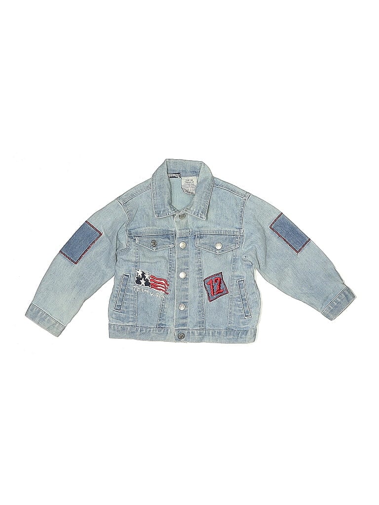 Click to view more detailed imagery on our partner's website Pre-owned Nannette Kids' Denim Jacket In Blue