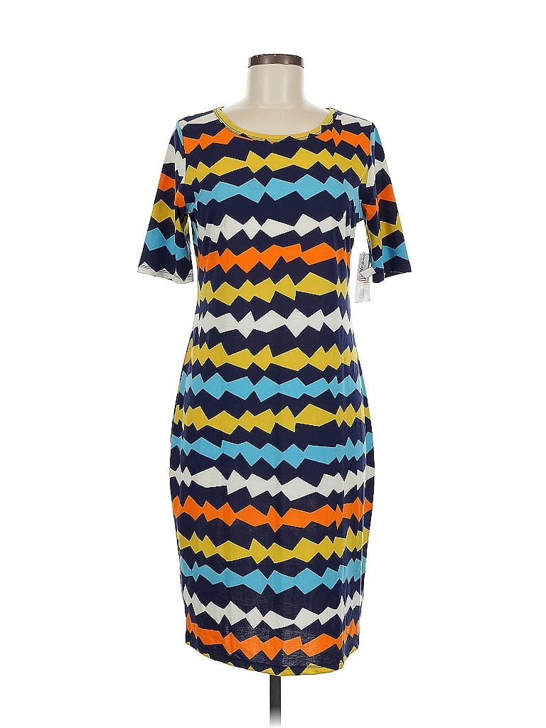 Pre-owned Lularoe Casual Dress In Blue