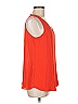 DR2 100% Polyester Orange Sleeveless Blouse Size M - photo 4