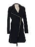 Club Monaco Blue Black Wool Coat Size XS - photo 1