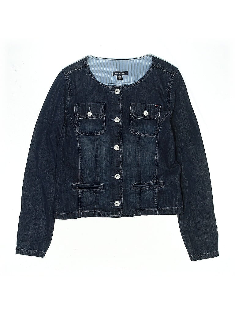 Click to view more detailed imagery on our partner's website Pre-owned Tommy Hilfiger Kids' Denim Jacket In Blue