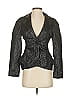 Bebe Metallic Black Blazer Size 2 - photo 1