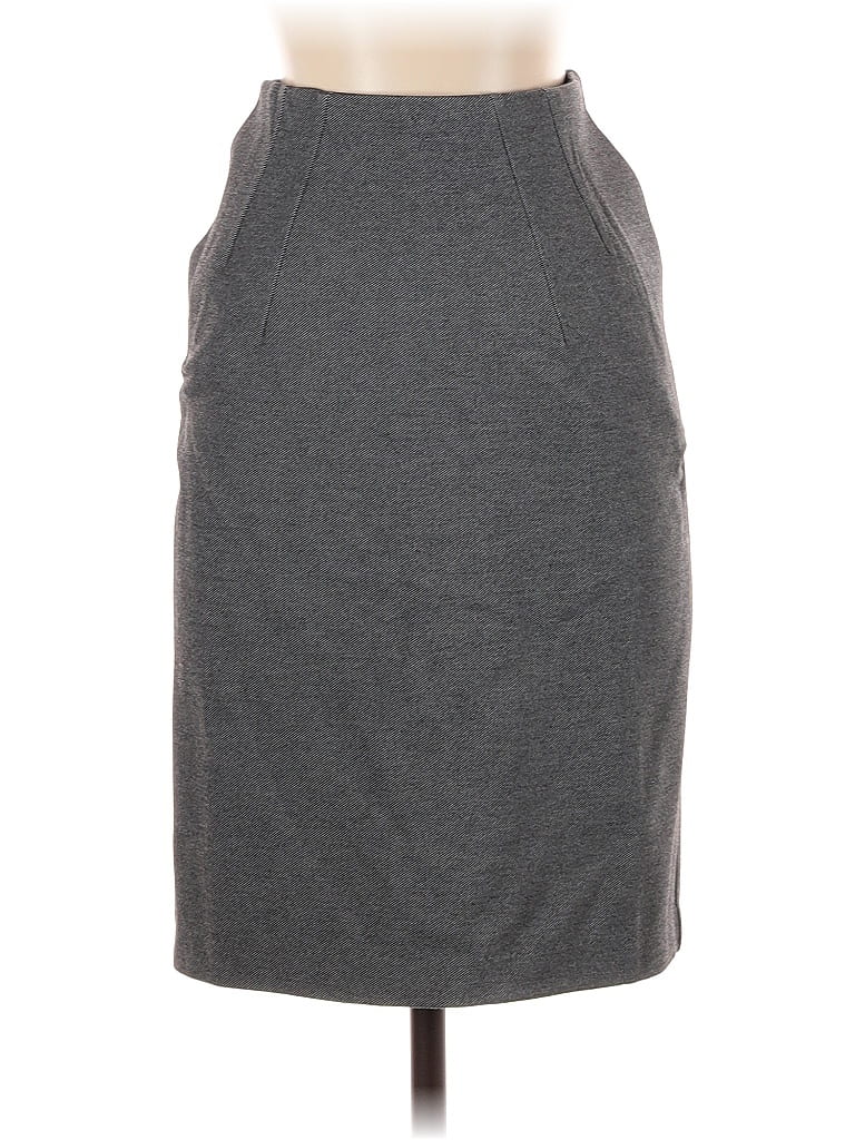 Pre-owned Lands' End Casual Skirt In Gray
