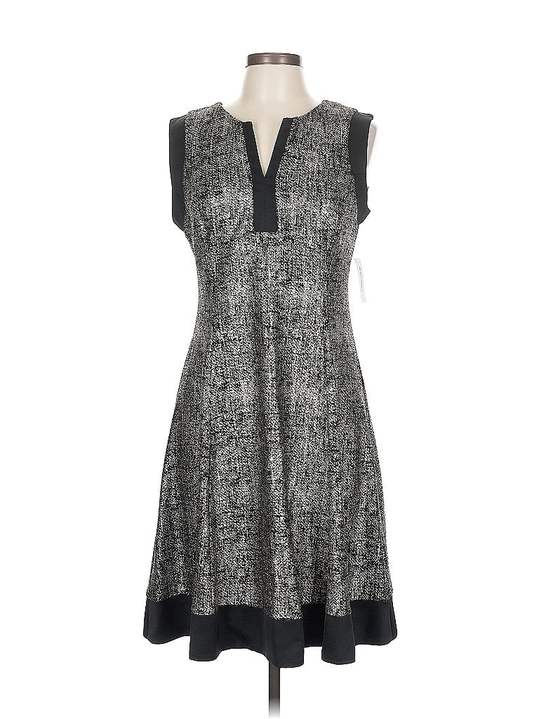 Roz & Ali Casual Dress In Gray