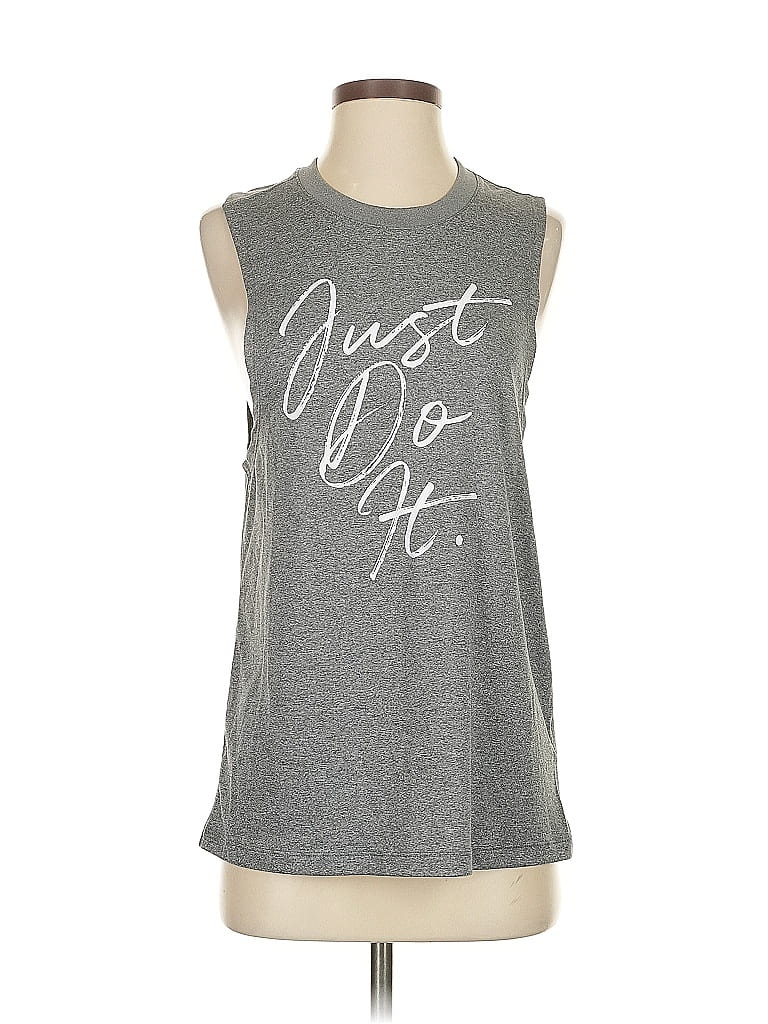 Pre-owned Nike Sleeveless T-shirt In Gray