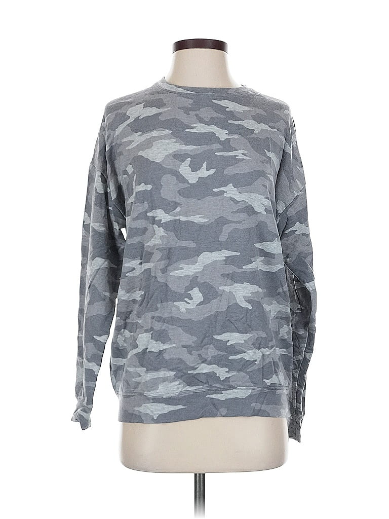 Pre-owned Athleta Sweatshirt In Gray