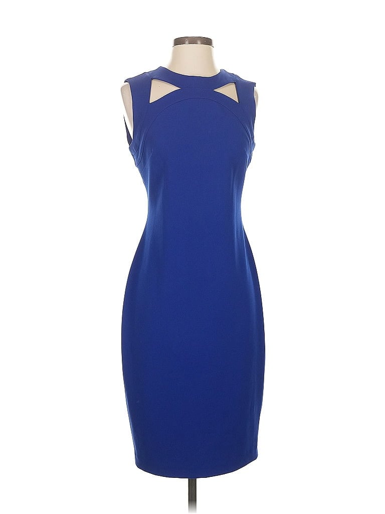 Pre-owned Calvin Klein Cocktail Dress In Blue