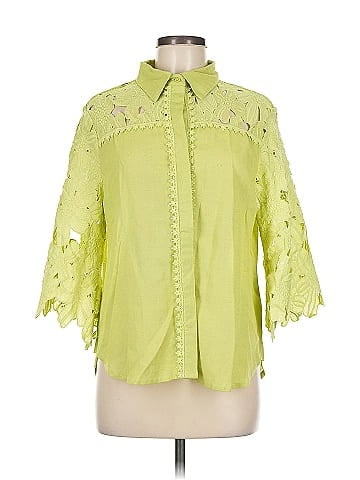 America & Beyond 3/4 Sleeve Button-Down Shirt (view 1)