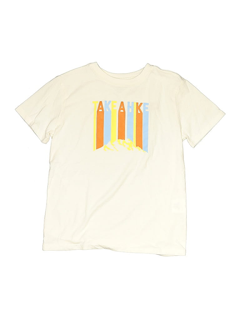 THREADS 4 THOUGHT Pre-owned Kids' Short Sleeve Top Ivory Tops In White