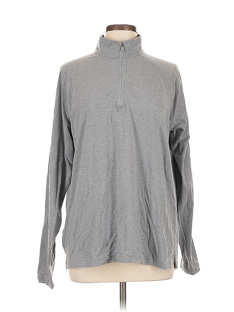 Click to view more detailed imagery on our partner's website Pre-owned Under Armour Long Sleeve Top Gray Turtleneck Tops