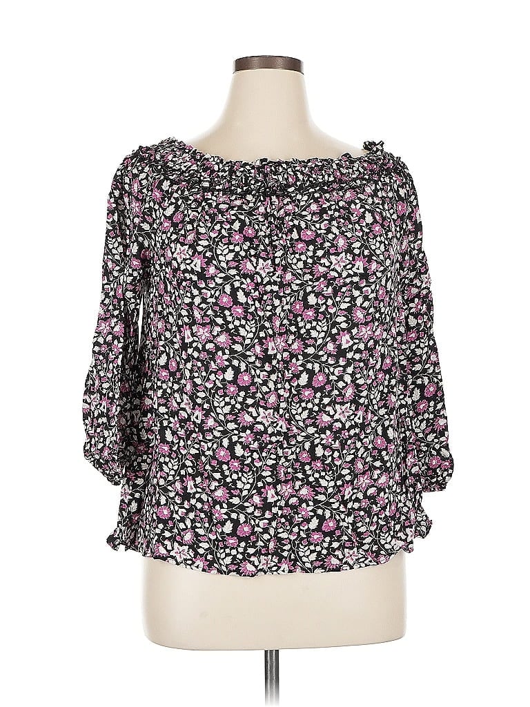 LANE BRYANT Pre-owned 3/4 Sleeve Blouse In Black