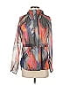 Athleta 100% Polyester Print Gray Windbreaker Size XXS - photo 1