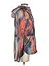 Athleta 100% Polyester Print Gray Windbreaker Size XXS - photo 4