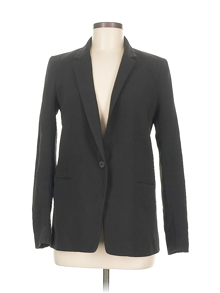 Pre-owned H&m Blazer Jacket In Black