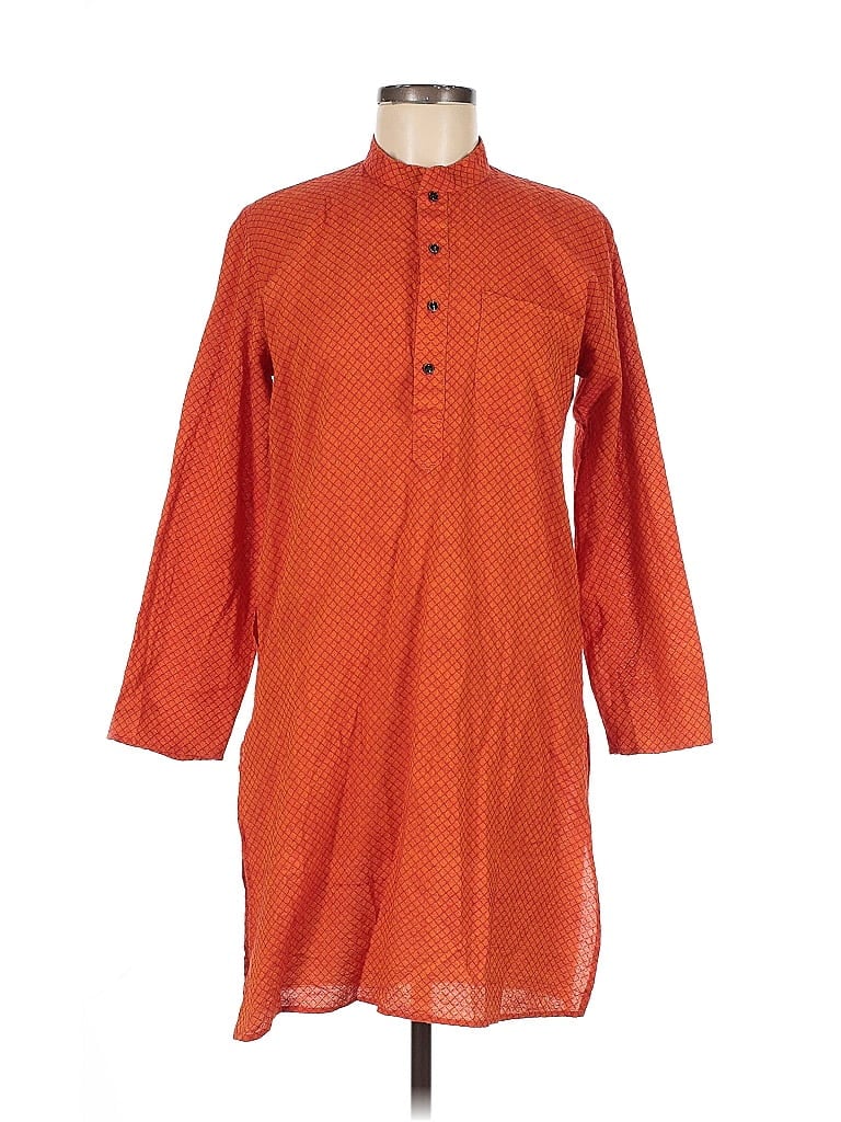 Pre-owned Unbranded Kimono In Orange