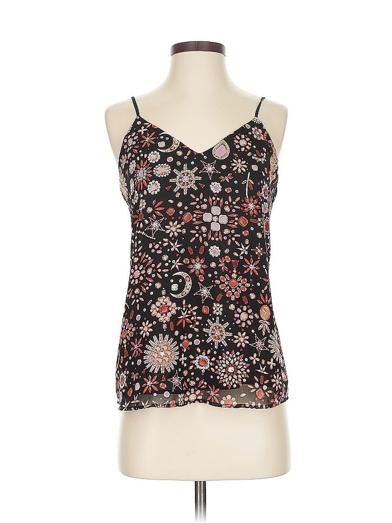 Pre-owned Ann Taylor Sleeveless Top Black Halter Neckline Tops