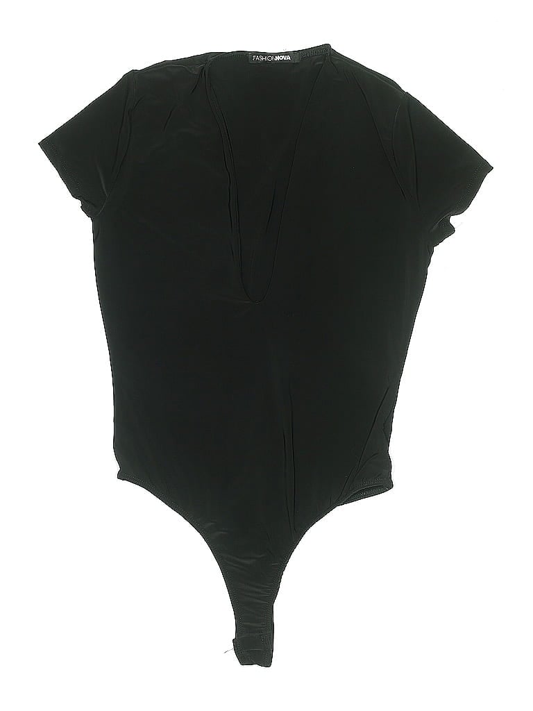 Pre-owned Fashion Nova Bodysuit In Black