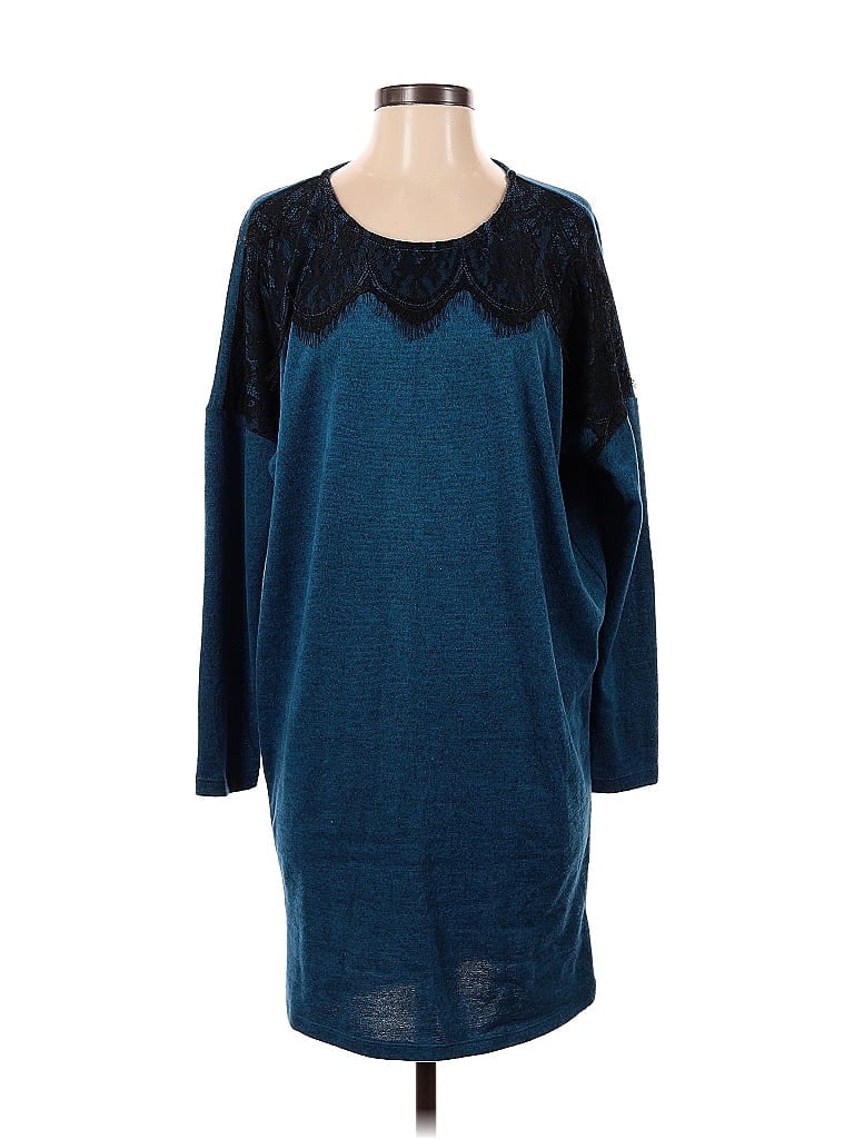 Pre-owned Bobeau Casual Dress In Blue