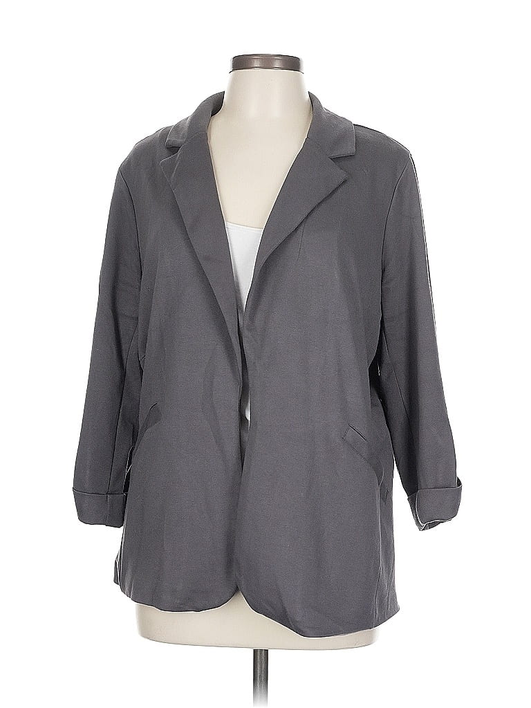 Pre-owned Torrid Blazer Jacket In Gray