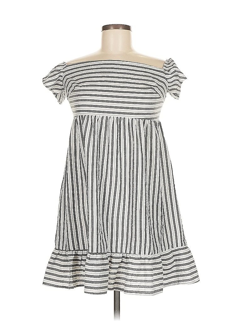 Pre-owned Asos Design Casual Dress In Gray