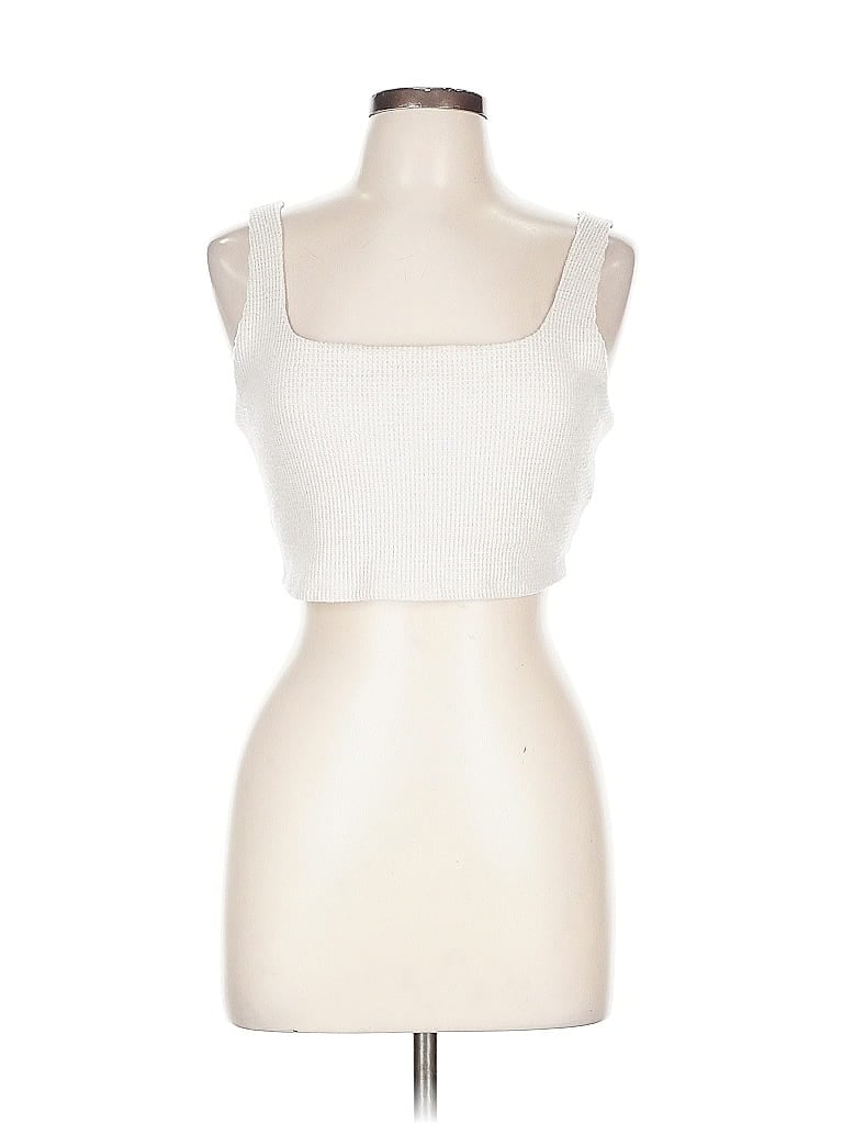Click to view more detailed imagery on our partner's website Pre-owned Abercrombie & Fitch Tube Top Ivory Strapless Neckline Tops In White