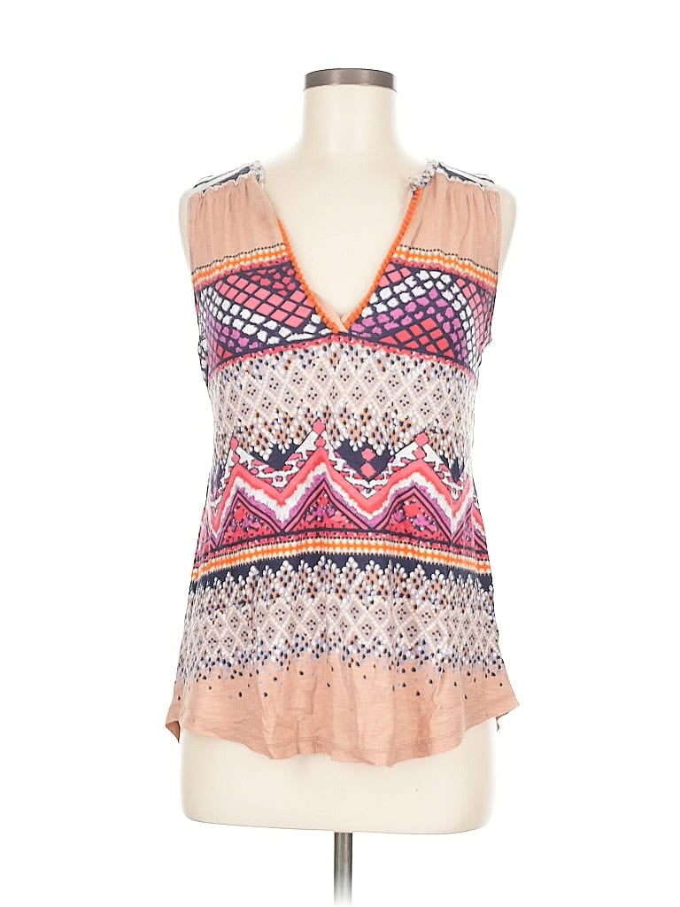 Pre-owned Meadow Rue Sleeveless Blouse In Brown