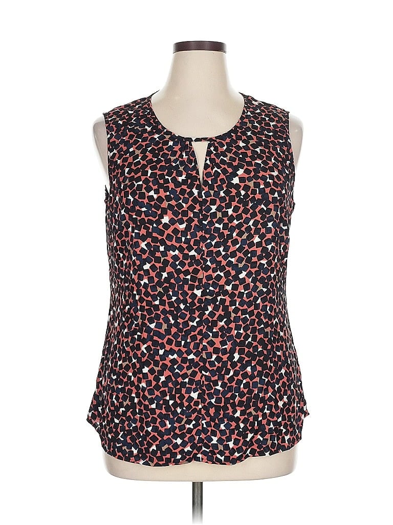 Pre-owned Nic + Zoe Sleeveless Blouse In Black