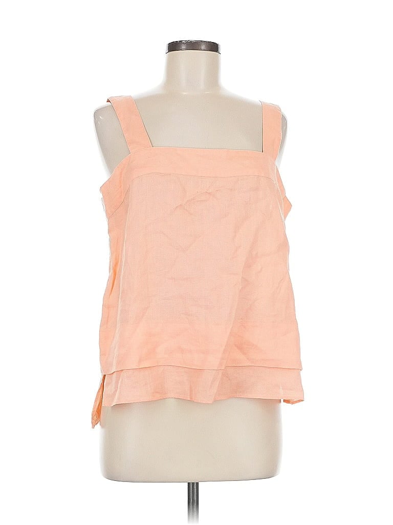 Pre-owned Dkny Sleeveless Blouse In Orange