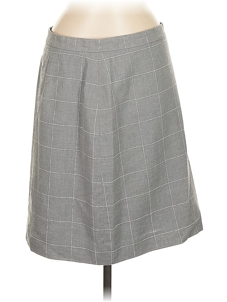 Pre-owned Ann Taylor Formal Skirt In Gray