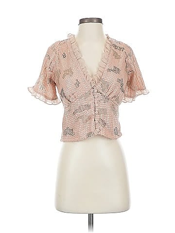 Forever That Girl for Anthropologie Short Sleeve Blouse (view 1)