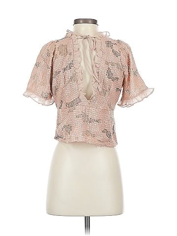Forever That Girl for Anthropologie Short Sleeve Blouse (view 2)