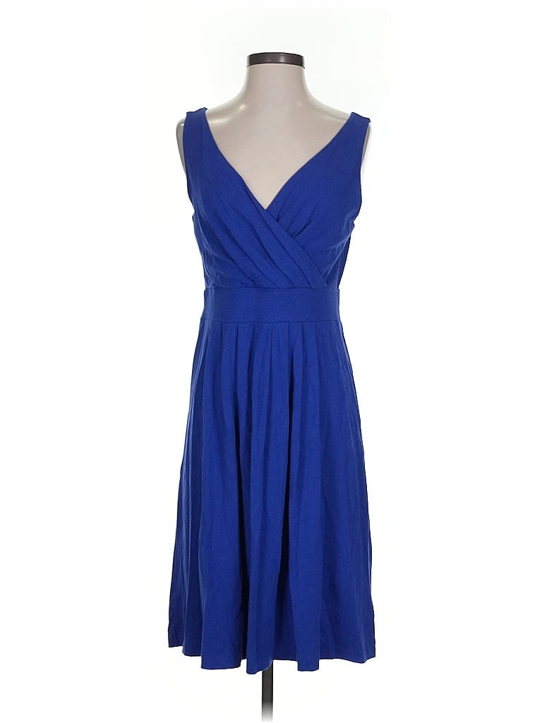 Pre-owned Lands' End Cocktail Dress In Blue