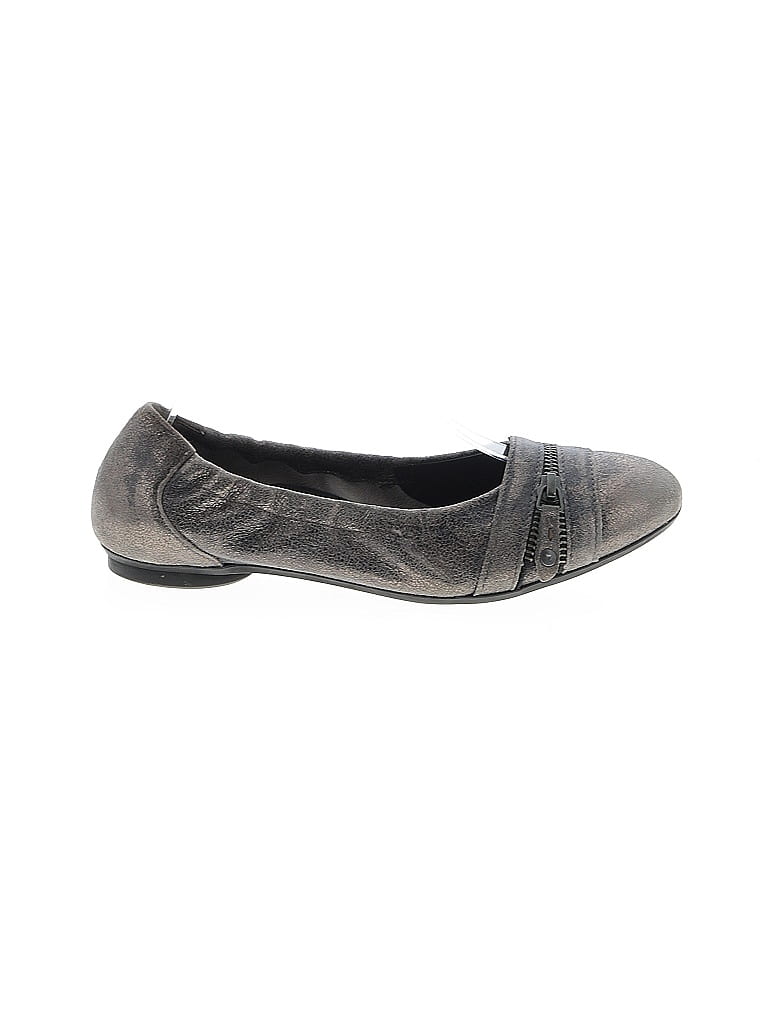 Pre-owned Paul Green Flats In Silver