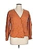 Thakoon Collective Brown Long Sleeve Blouse Size 14 - photo 1