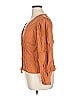 Thakoon Collective Brown Long Sleeve Blouse Size 14 - photo 5