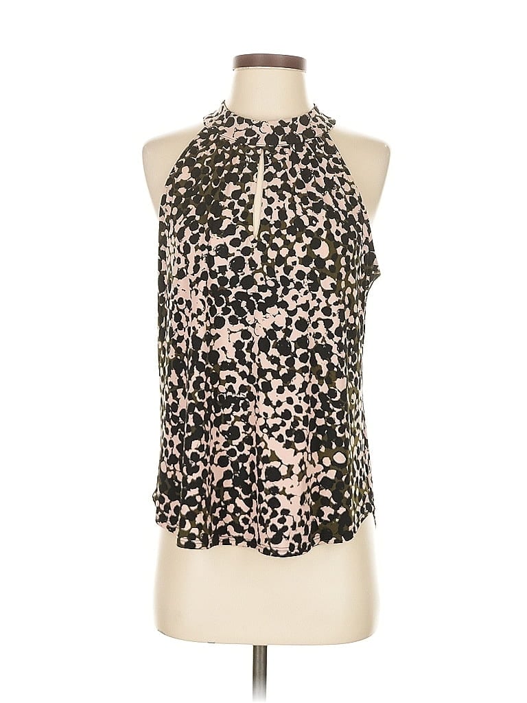 Pre-owned Veronica M Sleeveless Blouse In Brown