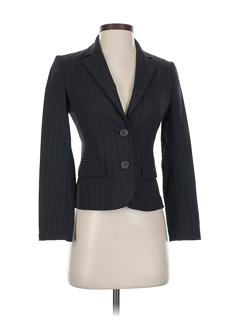 Pre-owned Banana Republic Factory Store Wool Blazer Jacket In Black