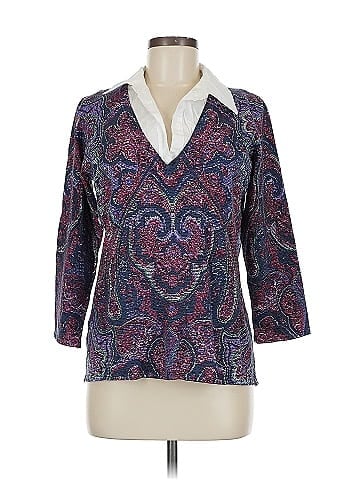 Evan Picone 3/4 Sleeve Silk Top (view 1)