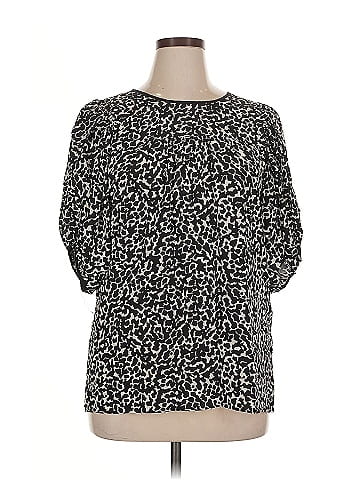 Karen Kane 3/4 Sleeve Silk Top (view 1)