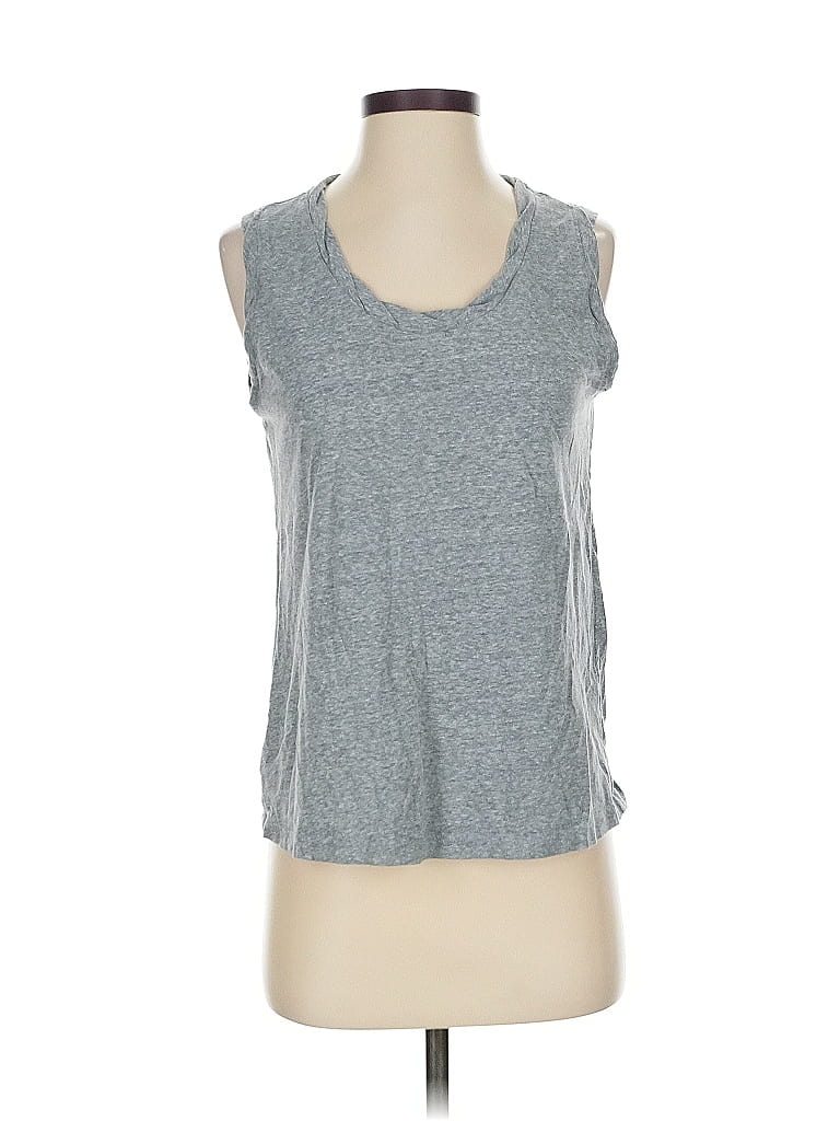 Pre-owned Ann Taylor Loft Sleeveless T-shirt In Gray