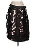 W by Worth 100% Polyester Hearts Black Casual Skirt Size 0 - photo 2