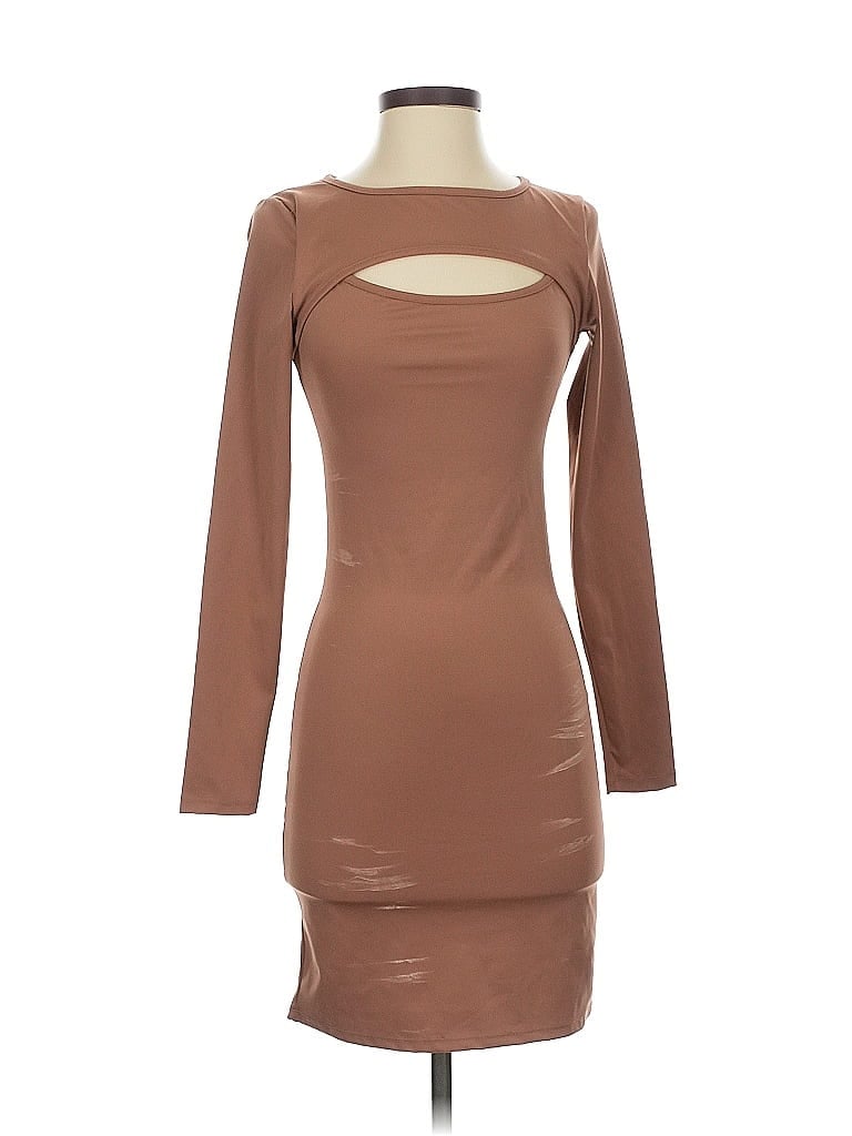Pre-owned Cotton On Cocktail Dress In Brown