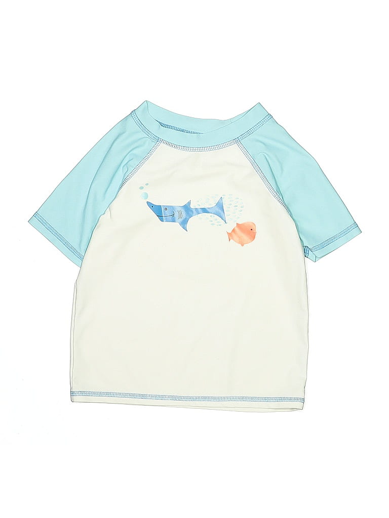 Click to view more detailed imagery on our partner's website Pre-owned Floatimini Kids' Rash Guard In Blue