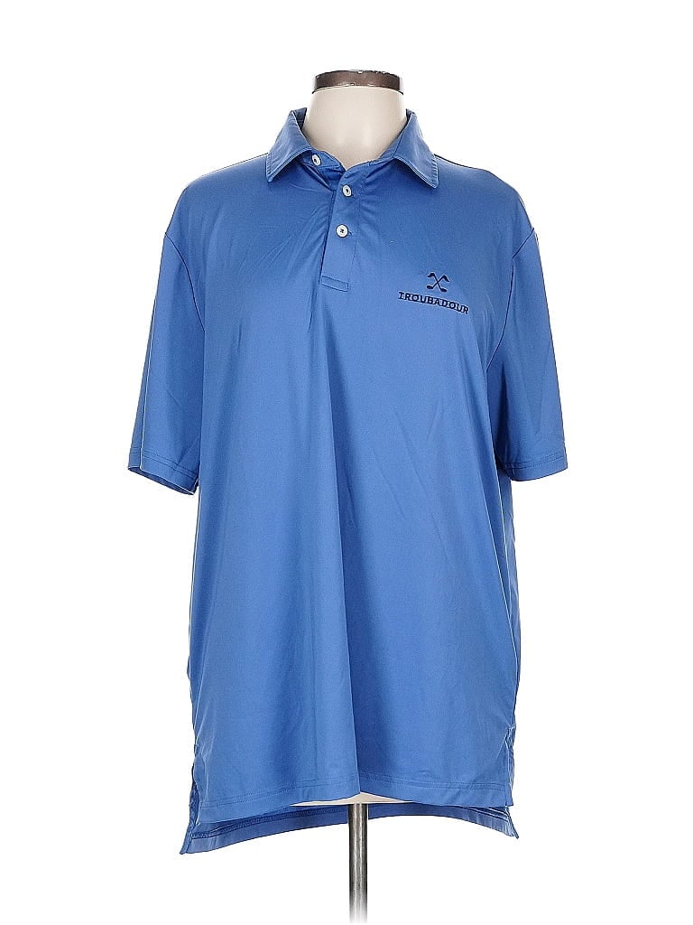 Pre-owned Polo Ralph Lauren Short Sleeve Blouse In Blue