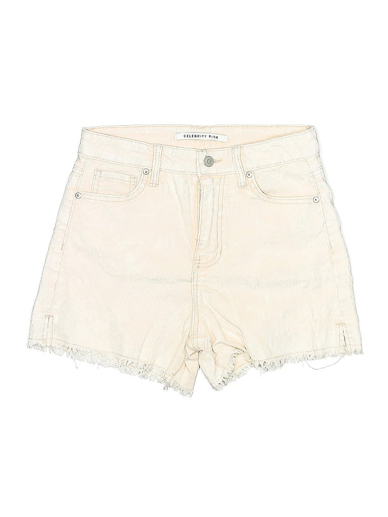 Pre-owned Celebrity Pink Denim Shorts In White