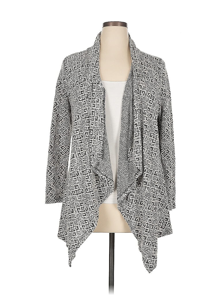 Pre-owned Bobeau Cardigan Sweater In Gray