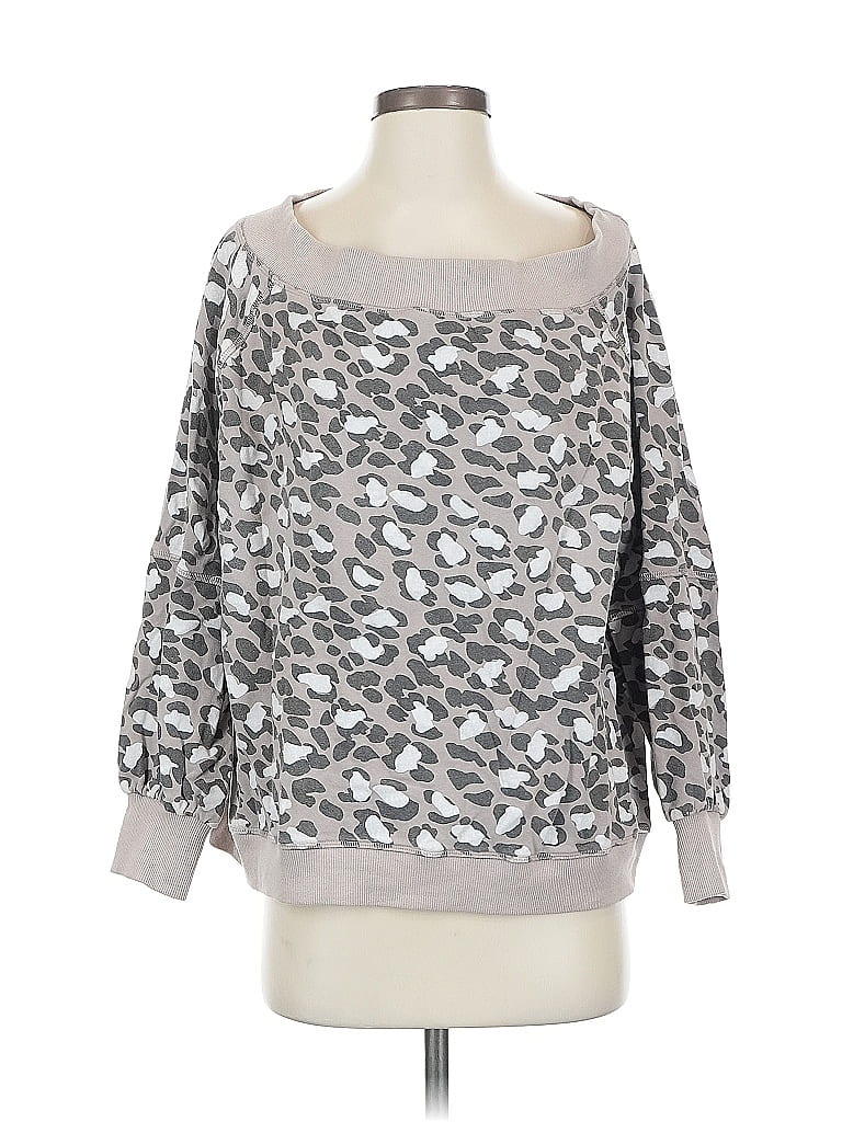 Pre-owned Easel Sweatshirt In Silver