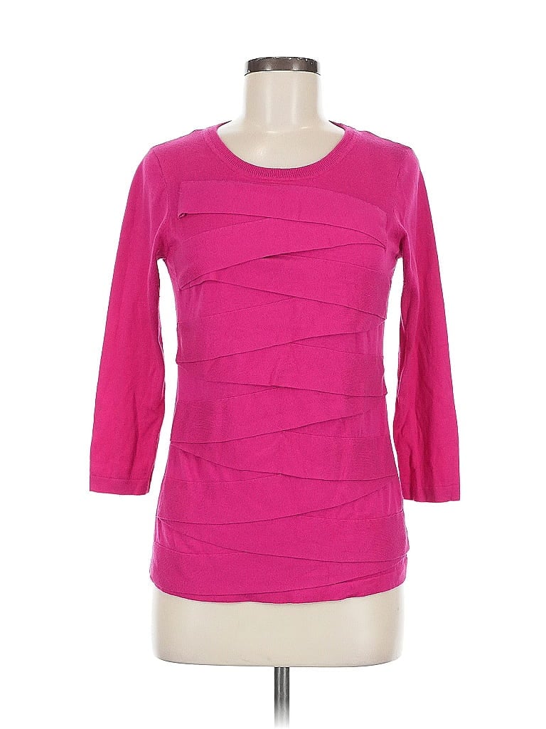 Pre-owned Vince Camuto Cardigan Sweater In Pink