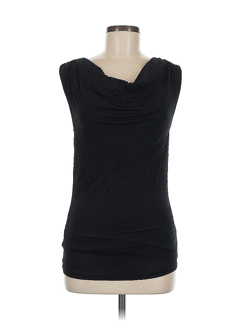 Pre-owned Calvin Klein Sleeveless Top Black Cowl Neck Tops