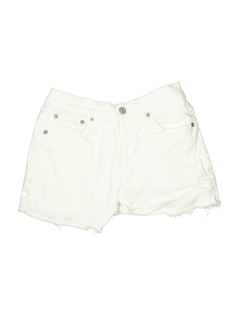 Pre-owned J.crew Mercantile Denim Shorts In White